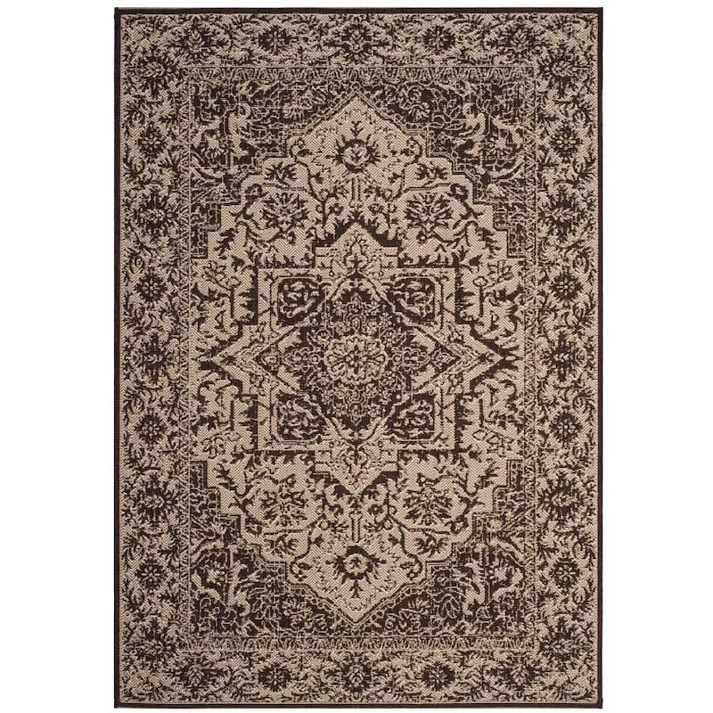 SAFAVIEH Linden Rick Indoor/ Outdoor Waterproof Patio Backyard Rug