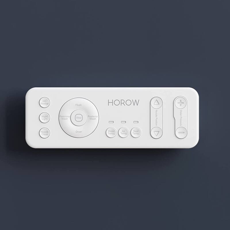 HOROW Elongated Smart Toilet Bidet Heated Seat Auto Flush Remote White - N/A