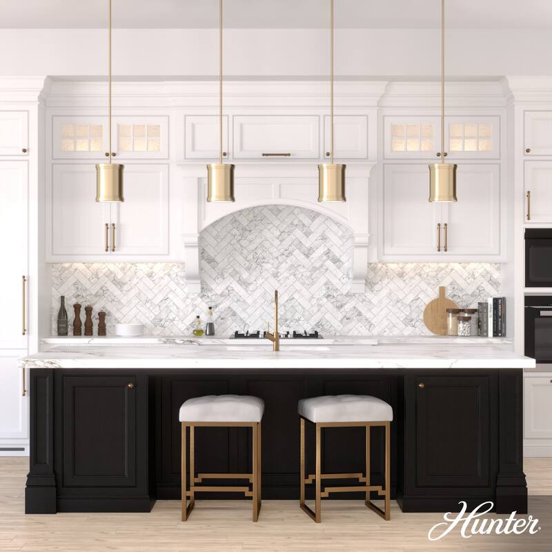 Hunter Capshaw Modern Drum Pendant - Dining Room, Entry, Kitchen Island - Contemporary, Transitional