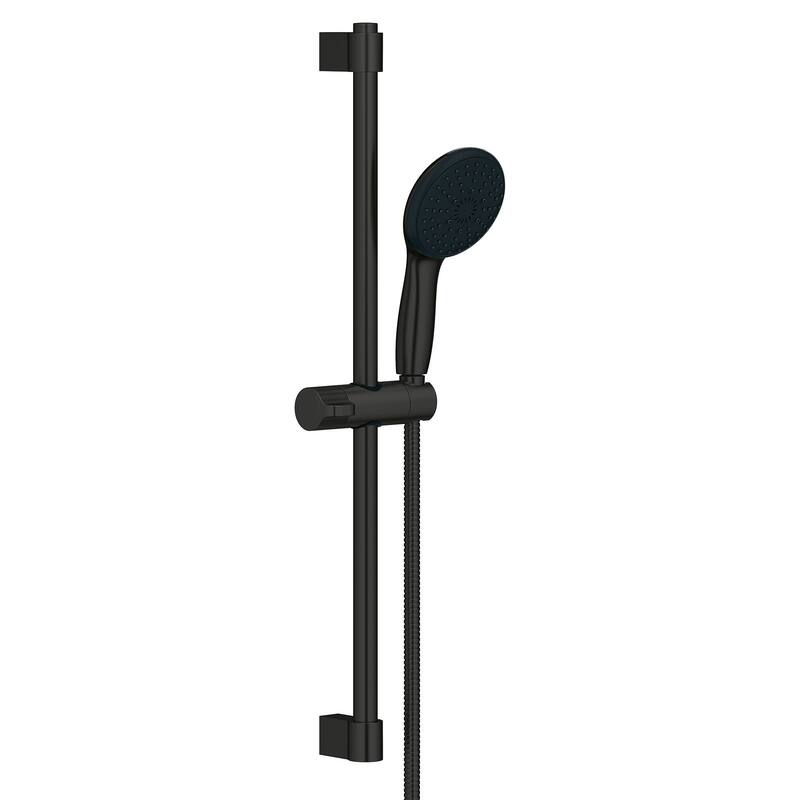 Grohe 26 761 2 Tempesta Shower System with Hand Shower, Slide Bar, and - Matte Black