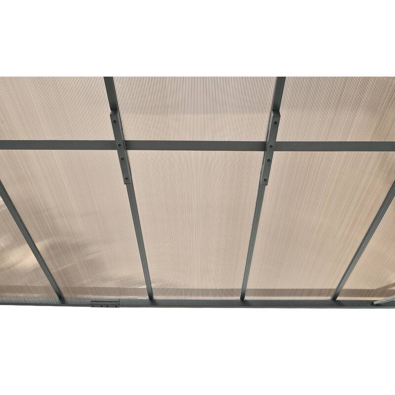 14.76×9.22FT Wall-Mounted Gazebo Sunshade Rain Shelter Expands Outdoor Space Courtyard's Prime Position Must-Have