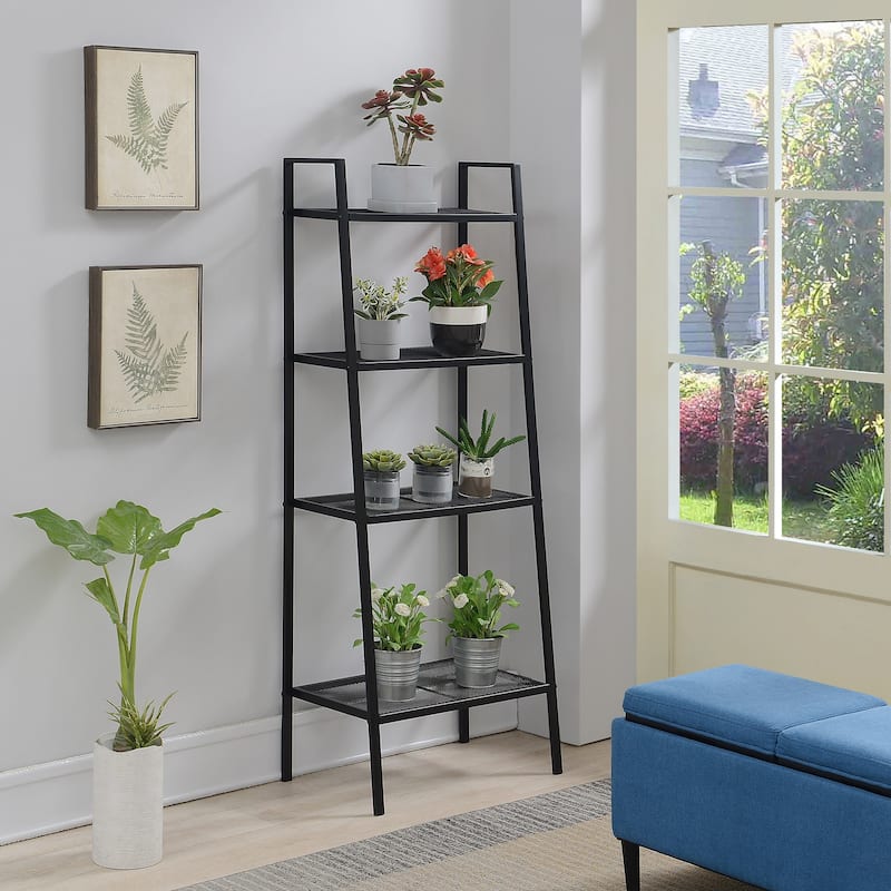 Convenience Concepts Designs2Go 4 Tier Metal Plant Stand - Black