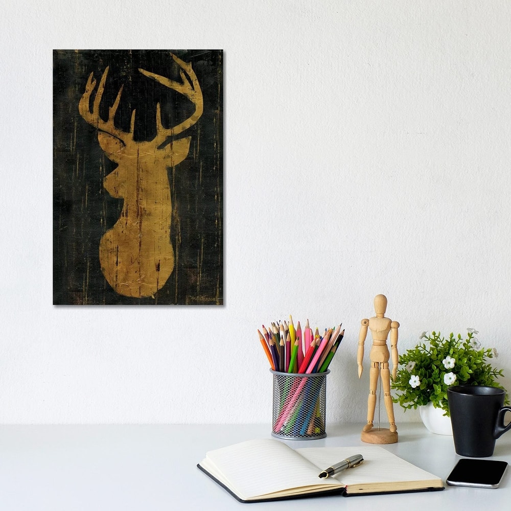 iCanvas "Rustic Lodge Animals Deer Head" by Marie Elaine Cusson Canvas Print
