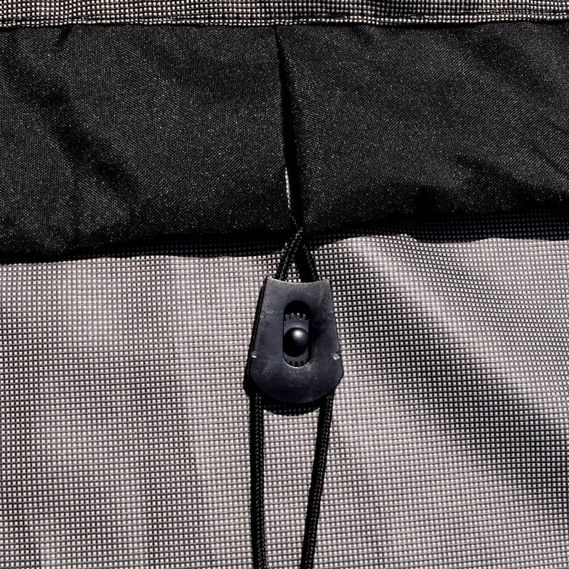 Budge StormBlock™ Mojave Black Ivory Patio Cushion Storage Bag - 22"H x 48"W x 18"Deep