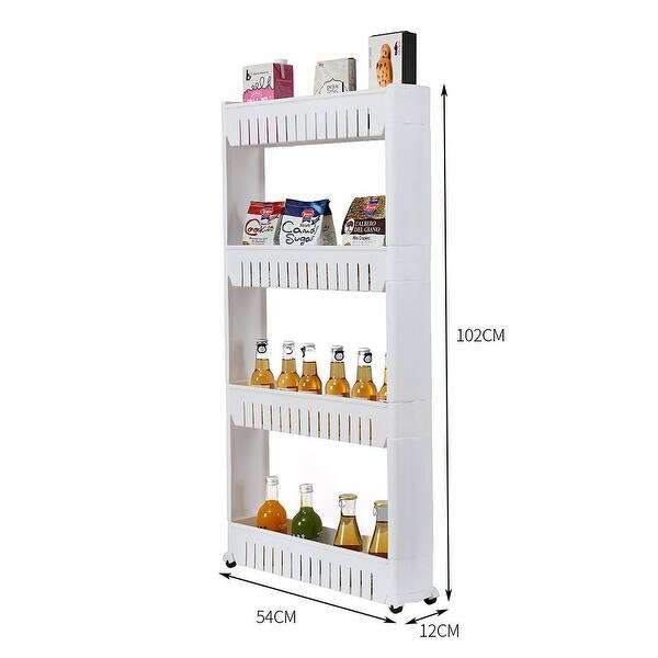 Rolling Pullout Narrow Storage Tower Bed Bath & Beyond 31647674