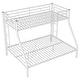 preview thumbnail 18 of 25, Twin XL over Queen Metal Bunk Bed with Ladder