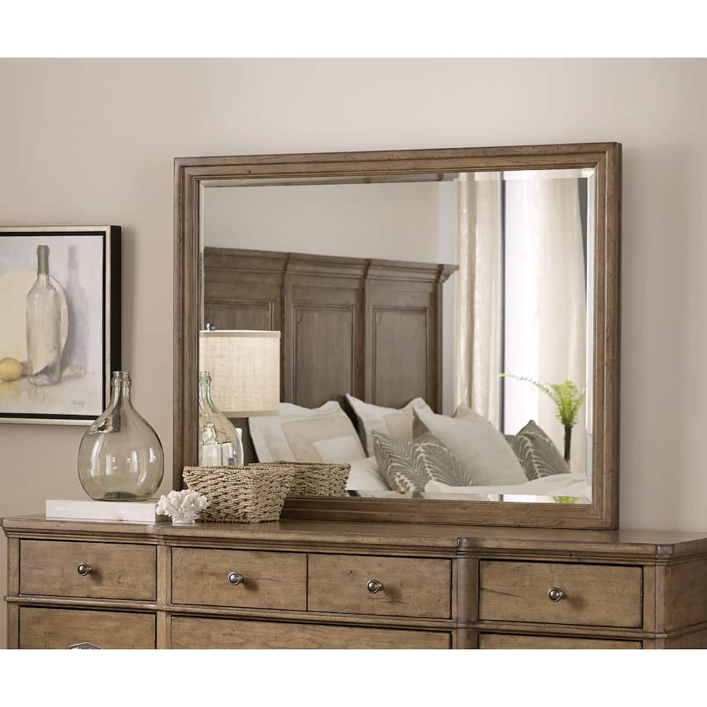Hooker Furniture Montebello 35" x 45" Rectangular Beveled Wood Framed