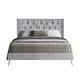 preview thumbnail 3 of 12, Homer Tufted Upholstered Platform Bed