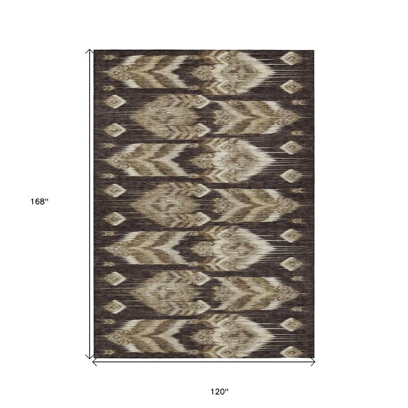 HomeRoots Southwestern Transitional Rectangle Outdoor Rug