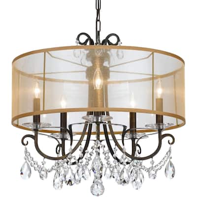 Crystorama Lighting Group Othello 5 Light 24" Wide Hand Cut Crystal