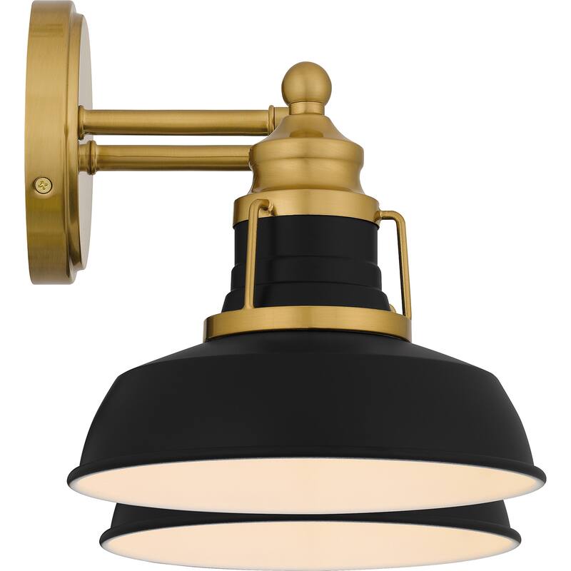 Huxley 2-Light Aged Brass Bath Light