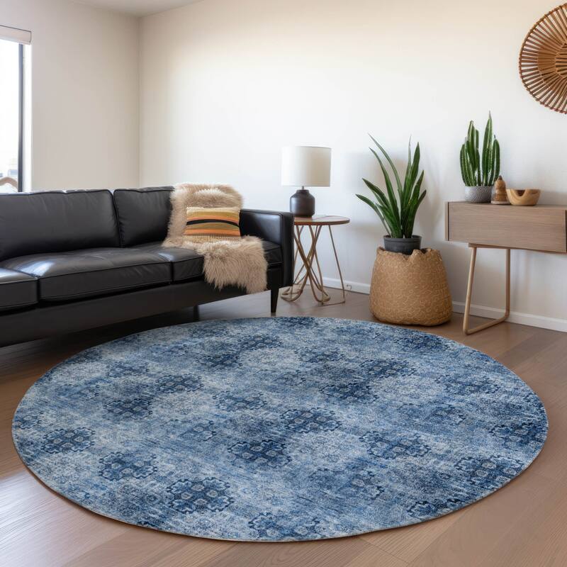 Alvafi Garden-Inspired Weather Resistant Classic Meets Modern Outdoor Rug