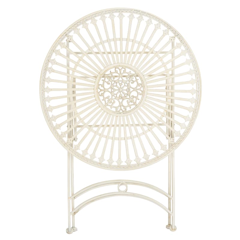 SAFAVIEH Outdoor Saige Victorian Iron 3-Piece Bistro Set - 28Wx28Dx38H