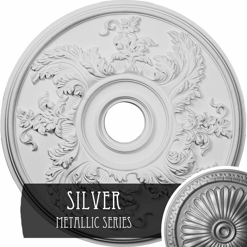 23 5/8"OD x 4 5/8"ID x 1 7/8"P Acanthus Twist Ceiling Medallion