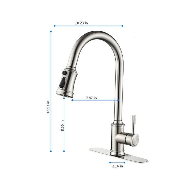 Touch Faucet for Sink w/Pull Down Sprayer Single Handle Kitchen Faucet