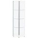 preview thumbnail 7 of 12, Zahavah 4-shelf Hexagonal Clear Glass Curio Cabinet