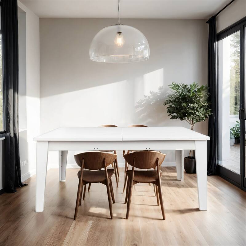 Wood Extendable Dining Table with Legs for Dining Room