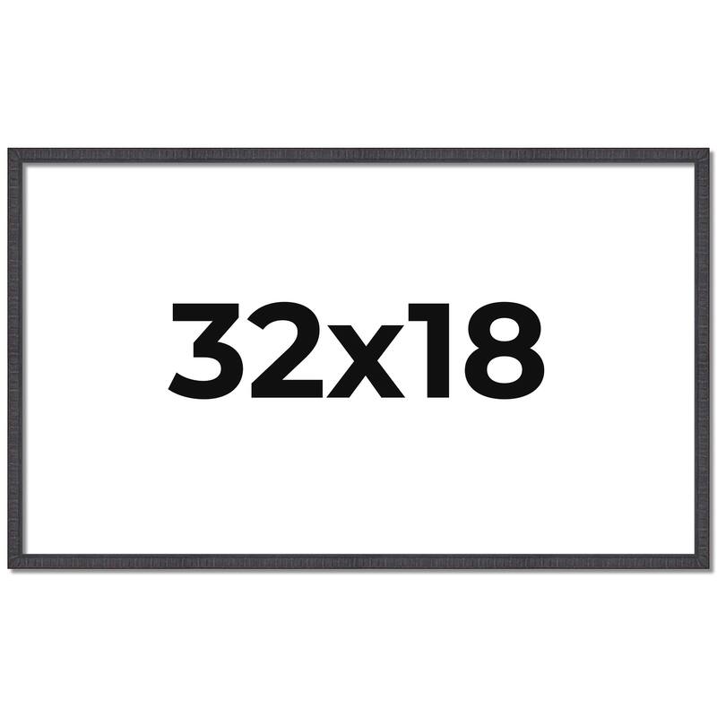32x18 Frame Brown Picture Frame - Complete Modern Photo Frame Includes
