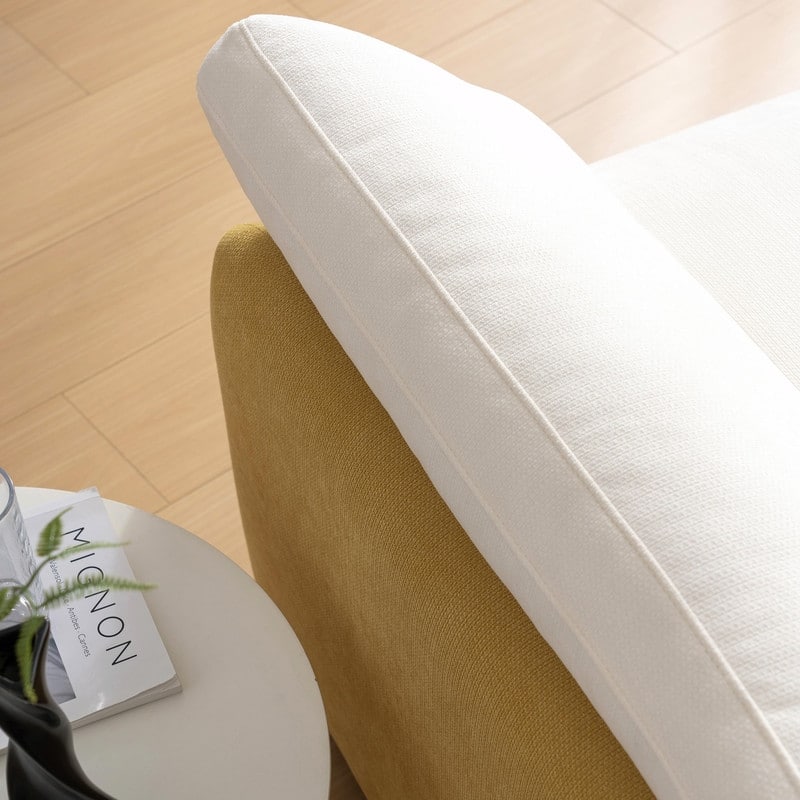 50" Oversized Chenille Accent Chair, Wide Deep Seat Upholstered Armchair with Pillows