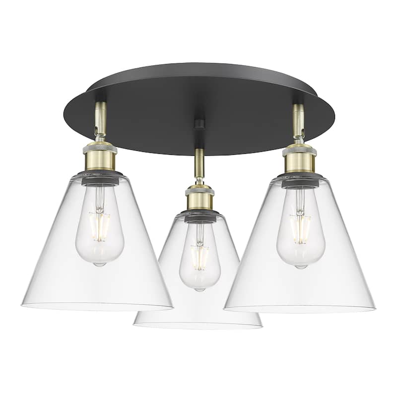 Innovations Lighting Berkshire - 3 Light 20" Flush Mount