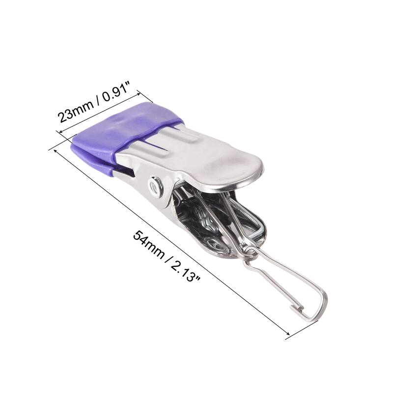 Uxcell Laundry Clips with Buckle Stainless Steel Hanging Hooks
