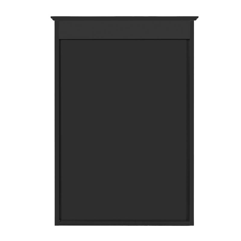 GDFStudio - Larenta Modern Wall-Mounted Bathroom Medicine Cabinet with Mirror, Adjustable Shelves & Half-moon Silhouette - 20"W
