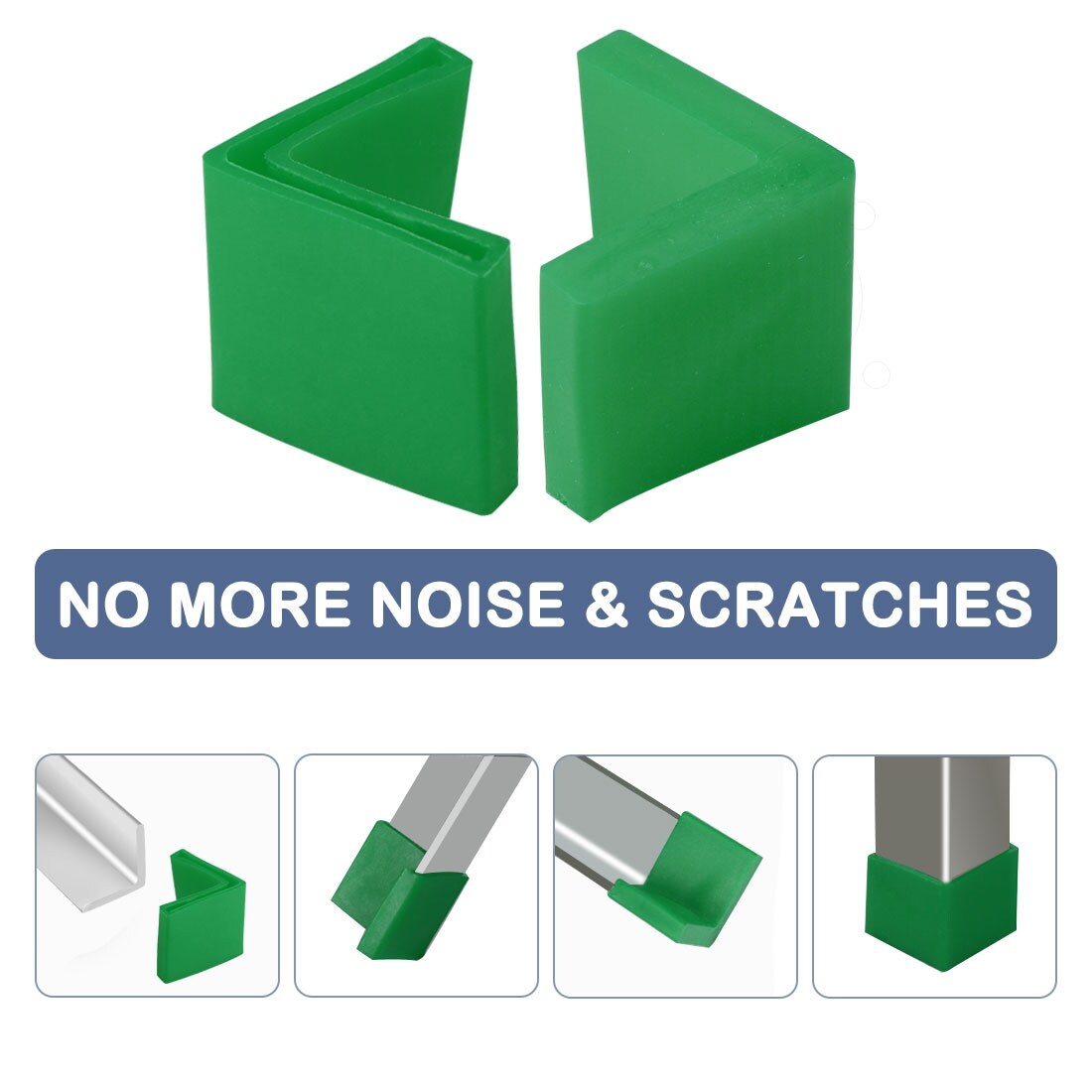 40mm X 40mm Angle Iron Foot Pads L Shaped PVC Furniture, 51 OFF