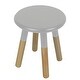 preview thumbnail 8 of 6, Kids Gray Wood Table and Stool Set