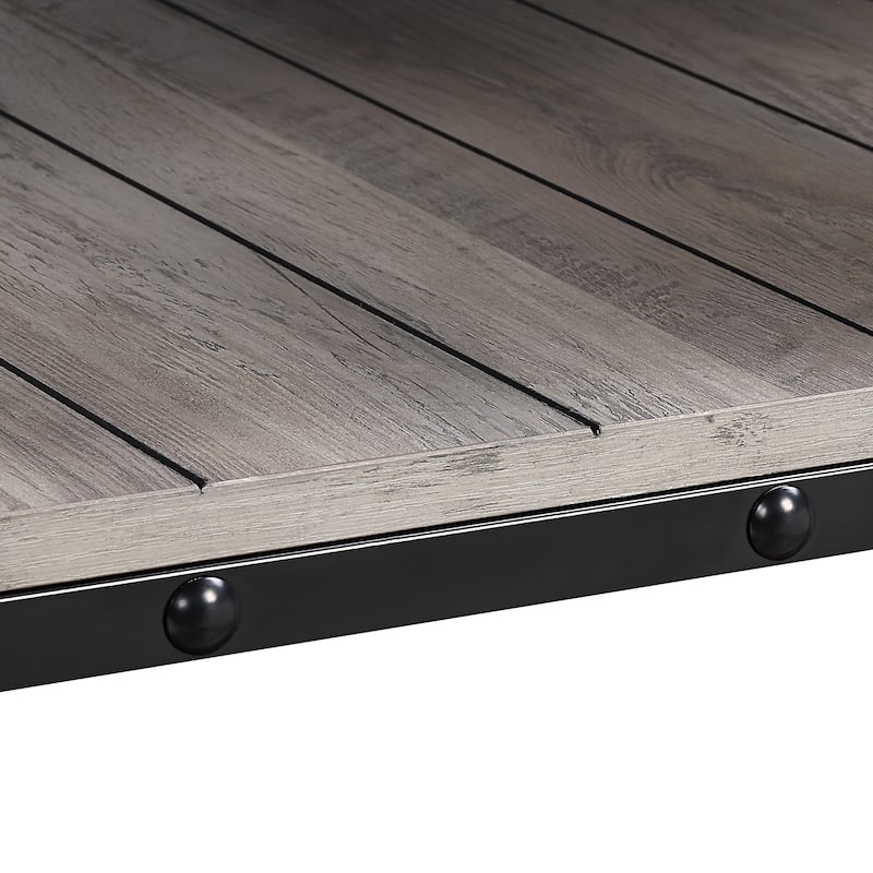 Hyssop Farmhouse 47-inch Steel 1-Shelf Coffee Table by Furniture of America