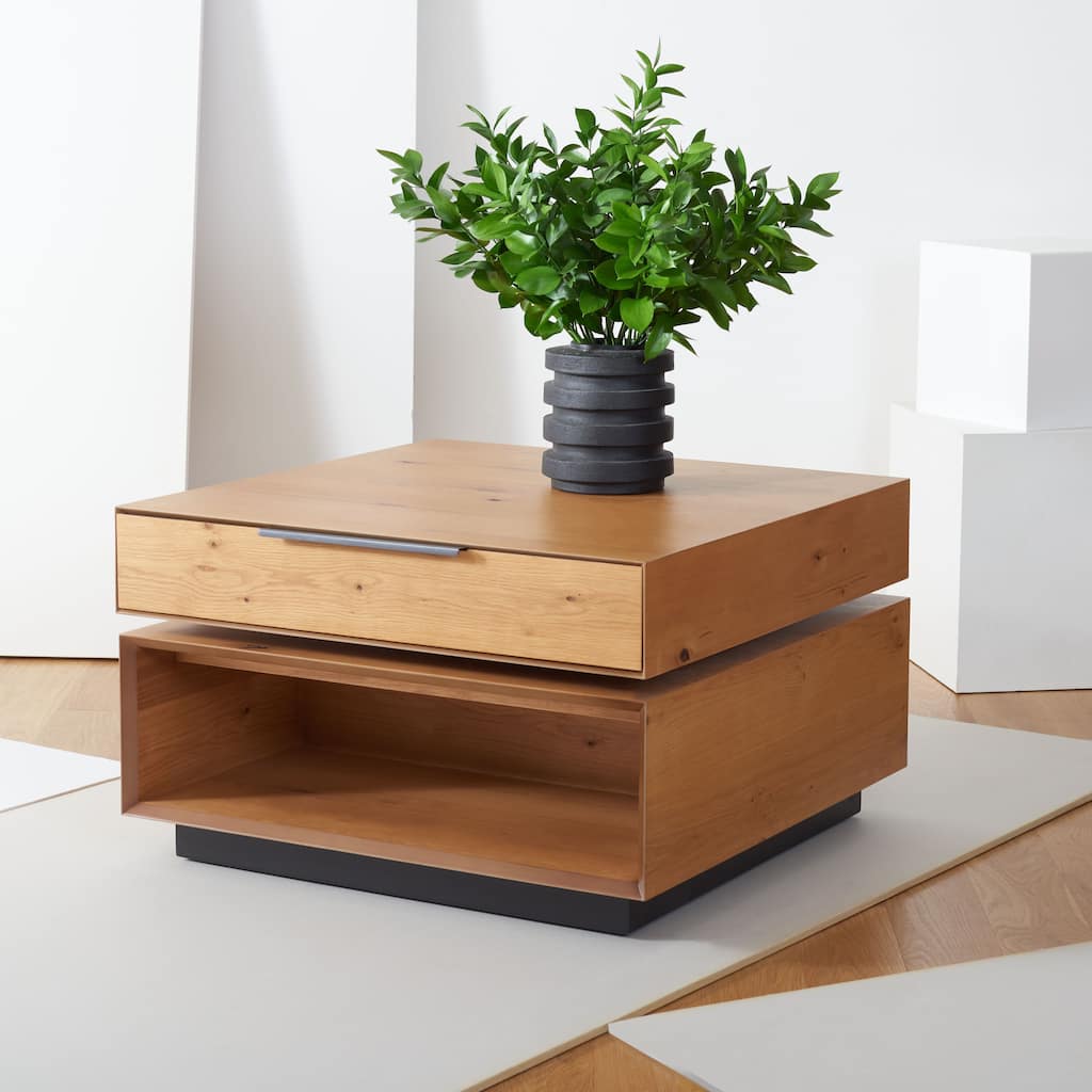 SAFAVIEH Home Geraldo Rotating Coffee Table - 32"W x 32"D x 19"H