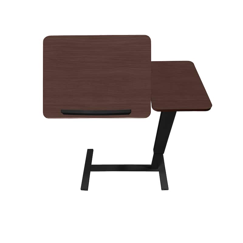 Mobile Rolling Laptop Stand Tilting bed Table Sofa Side Table with Wheels