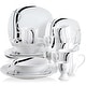 preview thumbnail 47 of 65, VEWEET 20-Piece White Porcelain Dinnerware Set (Service for 4) Fiona - 20 Piece