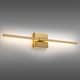 preview thumbnail 7 of 119, 1-Light Black/ Gold/ Nickel Modern Long Linear Strip Wall Sconce Dimmable LED Bathroom Vanity Light
