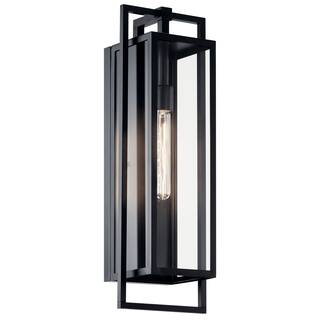 Kichler Lighting Goson 24 in. 1-Light Black Outdoor Wall Sconce