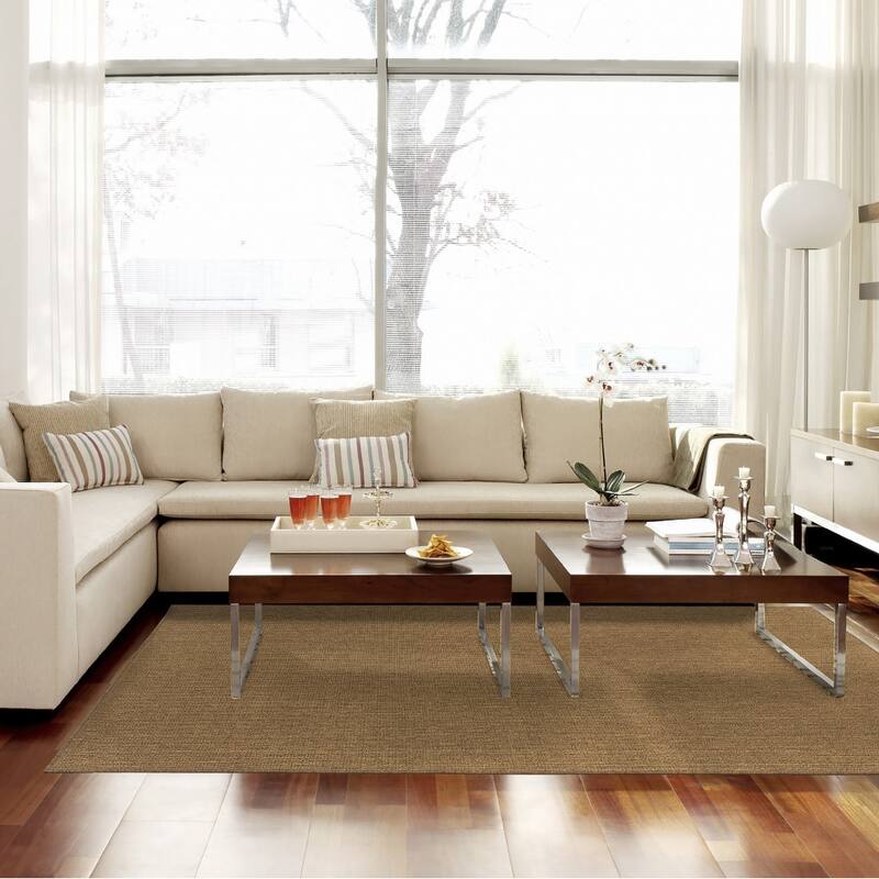 Hax Elegant Plain Sun-Resistant Colors Timeless Fusion Outdoor Rug - 8' X 11'
