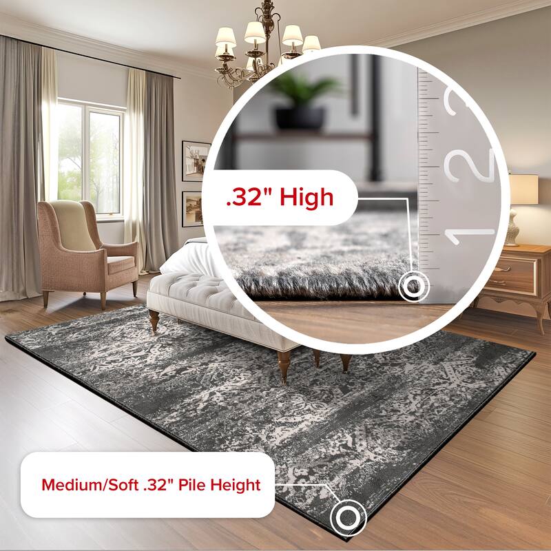 Nuloom Freja Faded Floral Area Rug