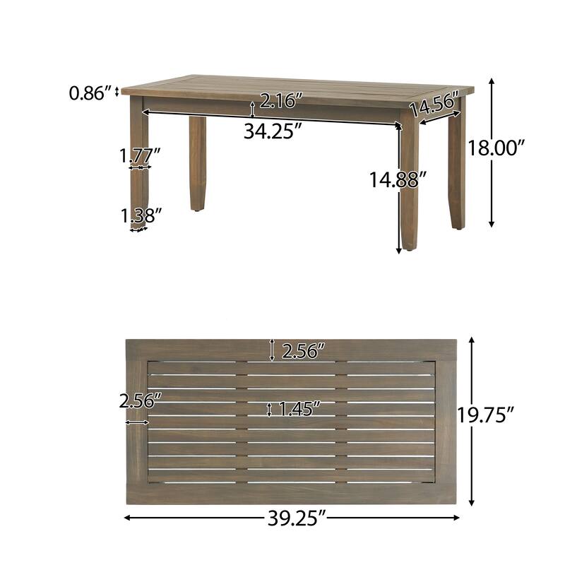 Peyton 4-piece Outdoor Wooden Chat Set by Christopher Knight Home