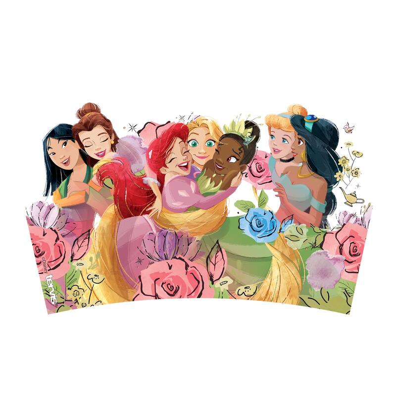 Tervis Disney - Princess Group Hug Made in USA Double Walled Insulated Travel Tumbler, Classic - 10oz Wavy