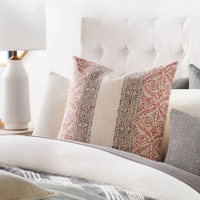 Livabliss Zackery Stripe and Patterned Throw Pillow