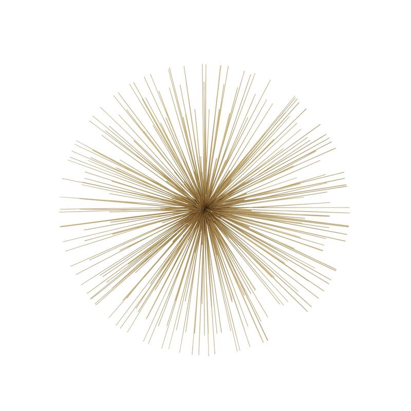 Gold Metal Large 3D Starburst Home Wall Decor