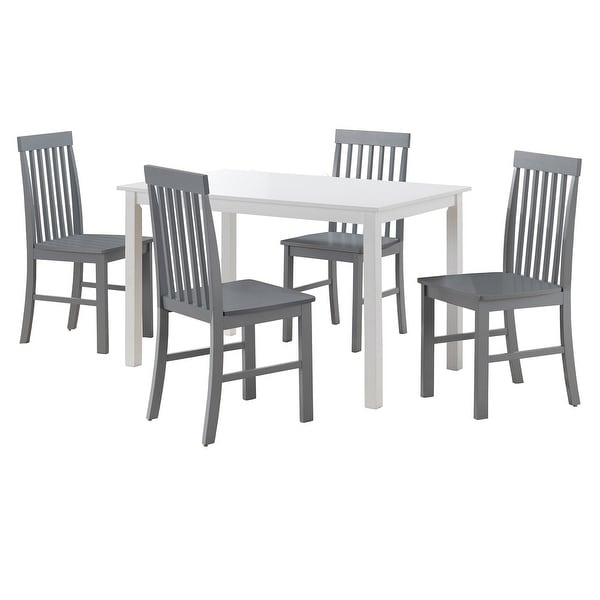 Shop Offex 5 Piece Modern Solid Wood Kitchen Dining Set ...