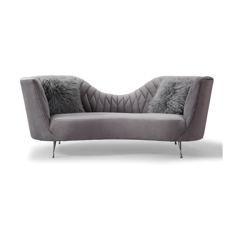 Eva Velvet Upholstered Sofa