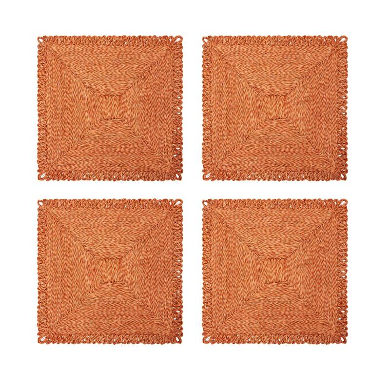 Caravan Loopy Square Place Mat - Set of 4 - 14" - 14 x 14