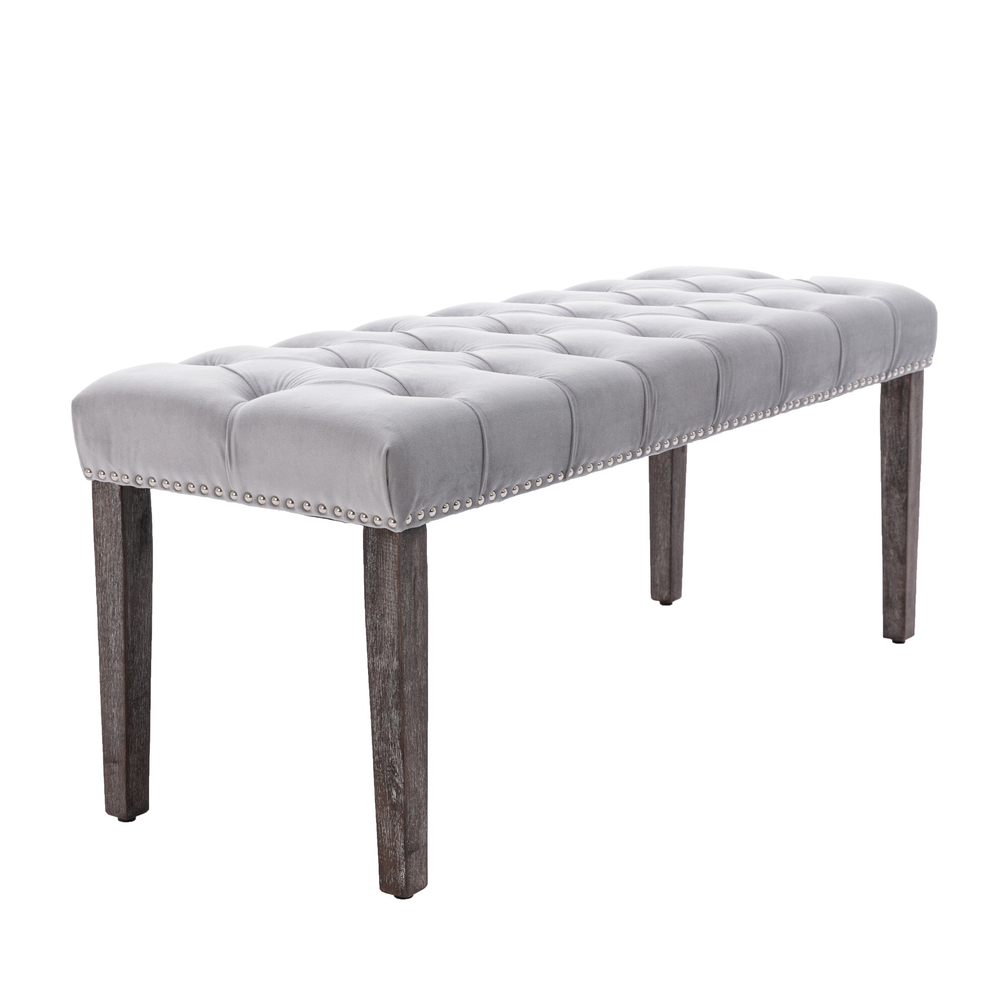 Velvet tufted outlet stool