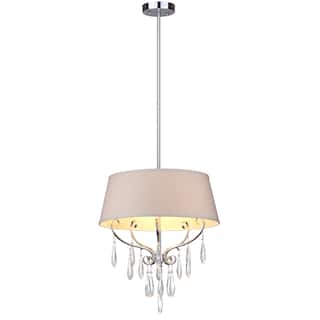 SAFAVIEH Lighting Waltz Adjustable 3-light Chrome Pendant - 17"x17"x17868"