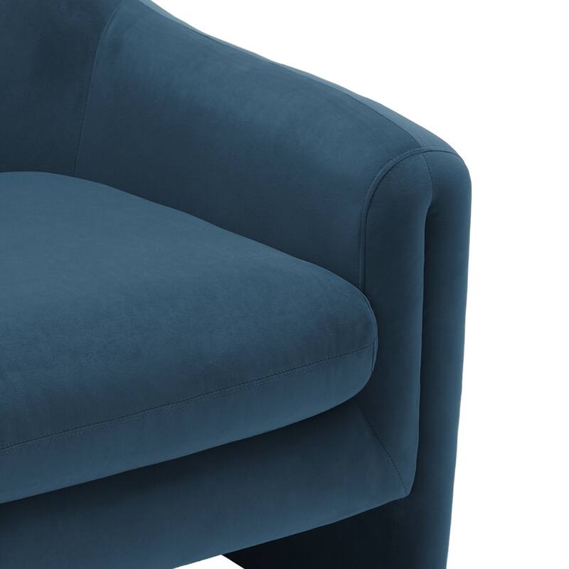 2 Set Modern Upholstered Barrel Accent Chair