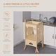 preview thumbnail 8 of 25, Qaba Kids Step Stool Folding Design, Bed Step Stool - 22" L x 22" W x 36.5" H