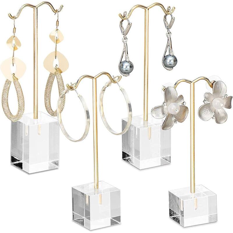 Acrylic Earring Display Set - S - Gold