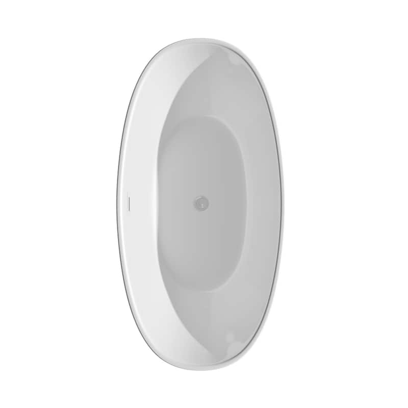 Wyndham Collection WCBTE652060-ATP Dorrit 60" Free Standing Acrylic