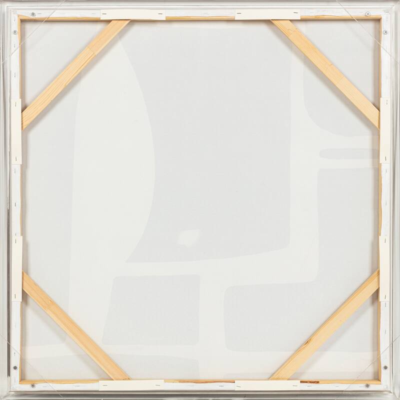 Canvas Wall Art Wood Frame Abstract Decorative Design - 40" Multi